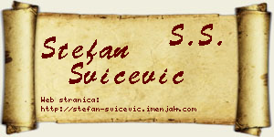 Stefan Svičević vizit kartica